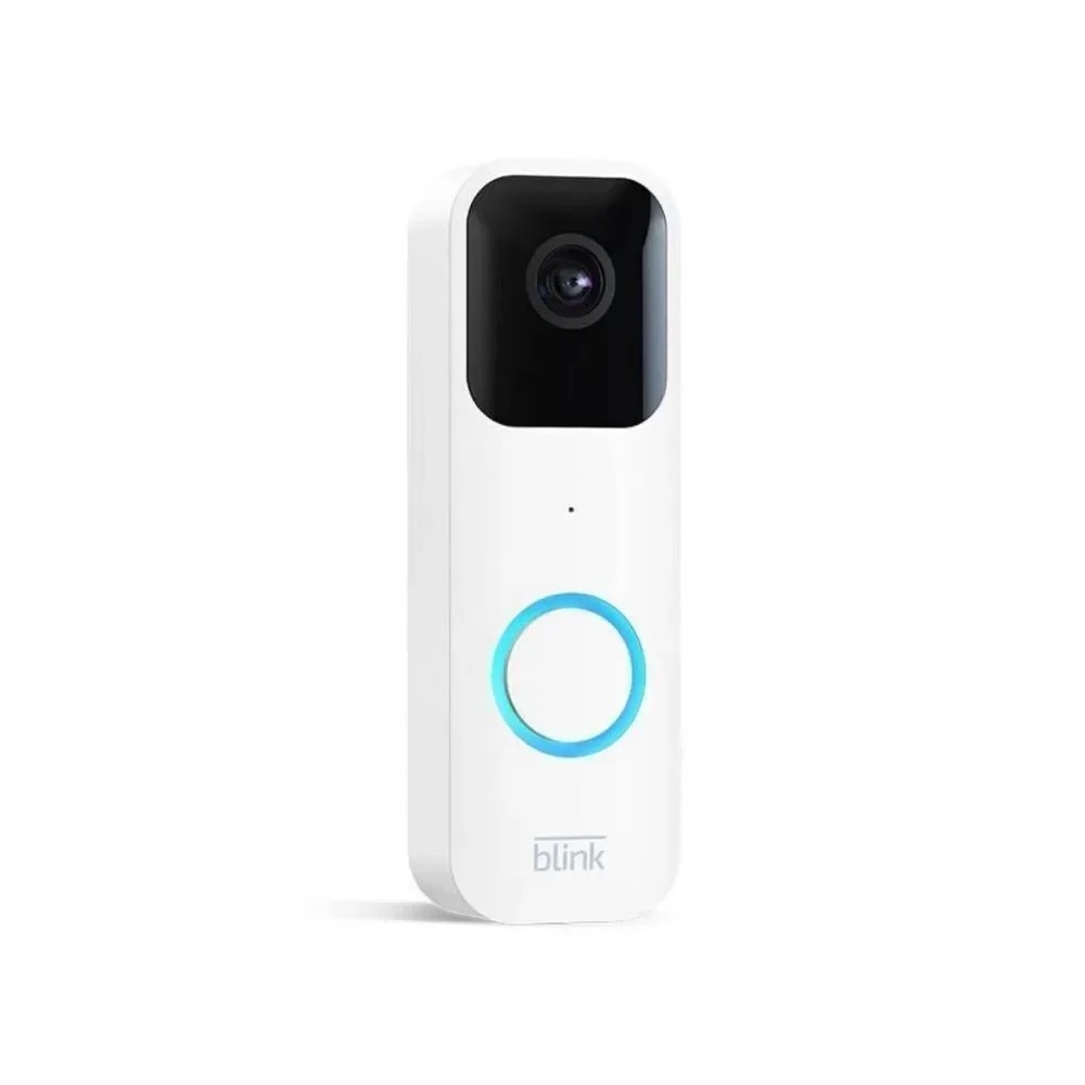 Blink Video Doorbell 2Way Audio HD Video Motion & Chime Wireless/Wired-White
